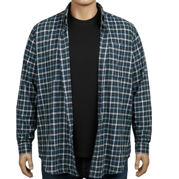 Eddie Bauer Other - Eddie Bauer Classic Fit 3XL Plaid Flannel Shirt 100% Cotton Soft HO16 2016